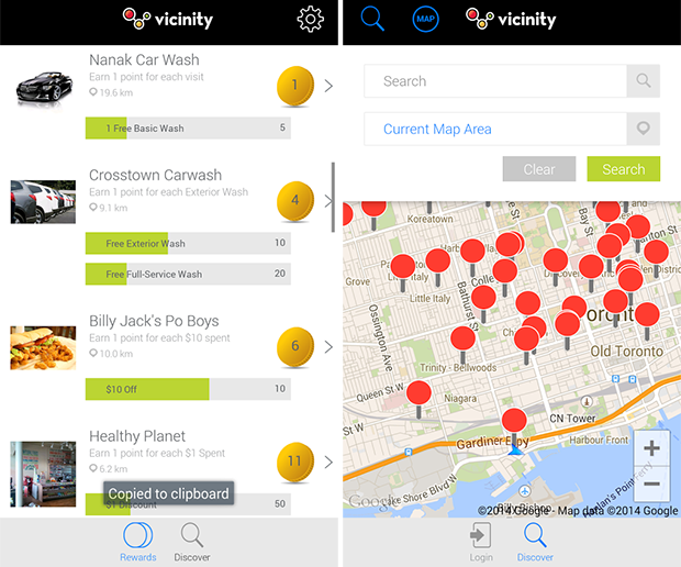 Rogers Vicinity Rewards app