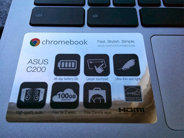Rumoured ASUS C200 Chromebook