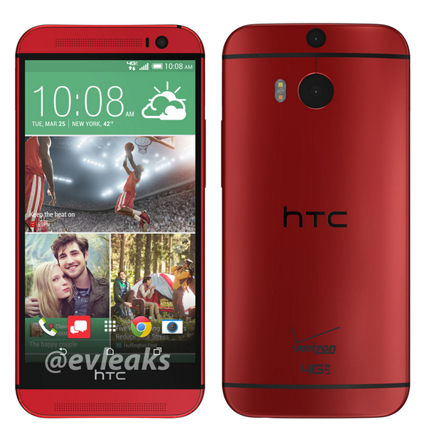 Rumoured Glamour Red HTC One (M8)