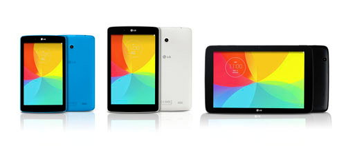 LG G Pad lineup