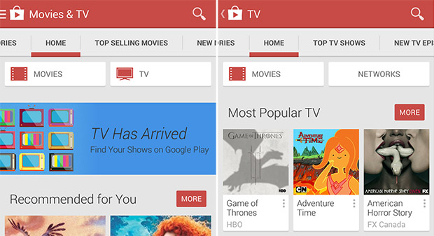 TV shows on Google Play