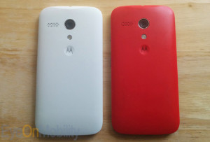 Moto G with 4G LTE next to Moto G