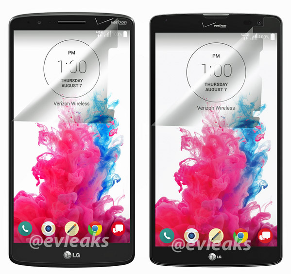 Rumoured LG G Vista next to LG G3