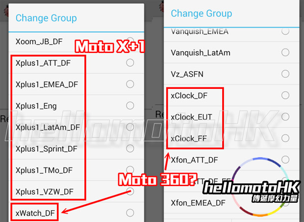 Rumoured Motorola codenames