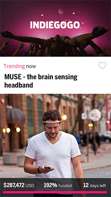 Indiegogo iOS app