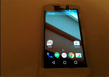 Rumoured Motorola device running Android L