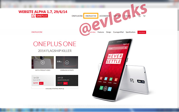 Rumoured OnePlus Tab