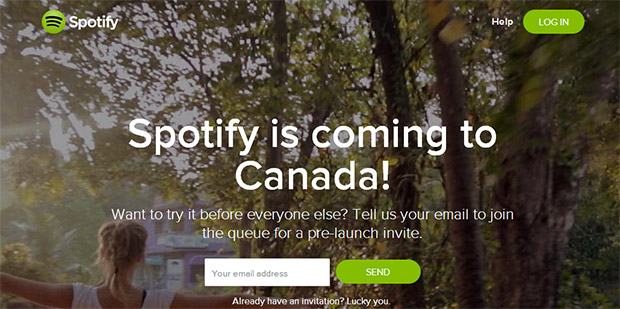 Spotify coming to Canada