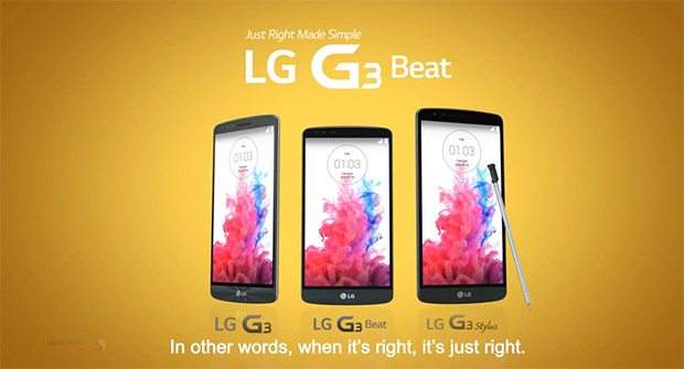 LG G3 lineup with LG G3 Stylus