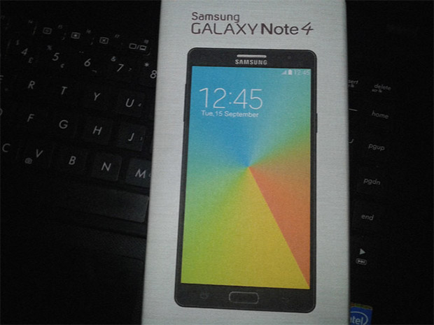 Rumoured retail box for Galaxy Note 4