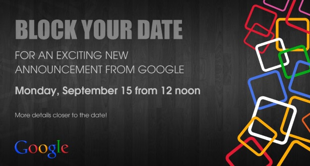 Google September 15 2014 event