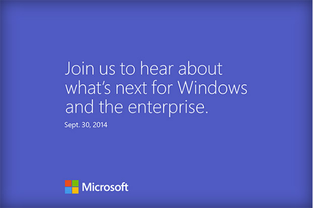 Microsoft September 30 2014 event