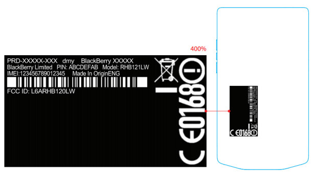 FCC label for Porsche Design P'9983