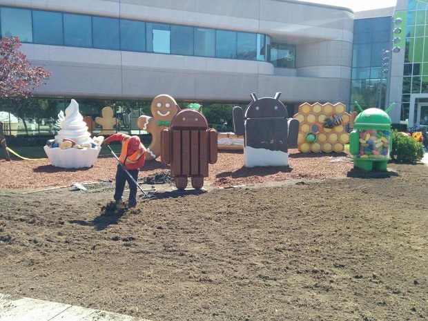 Rumoured Android L statue arrival