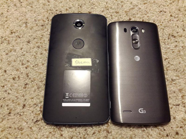 Rumoured Motorola Shamu next to LG G3