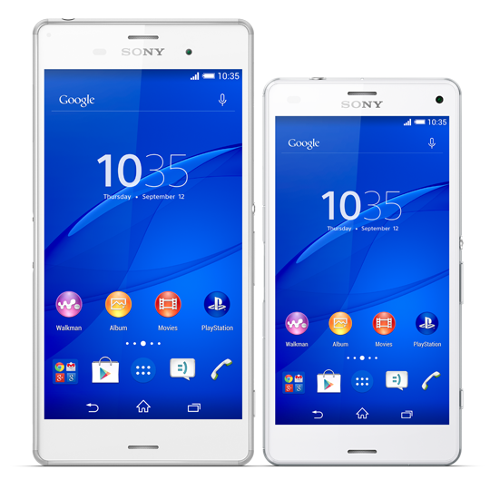 Sony Xperia Z3 and Xperia Z3 Compact