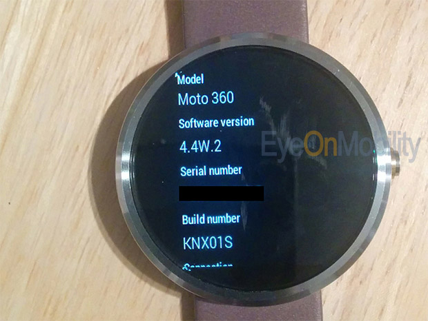 Android Wear 4.4W.2 on Moto 360
