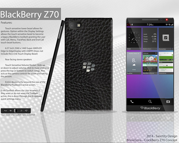 BlackBerry Z70 concept