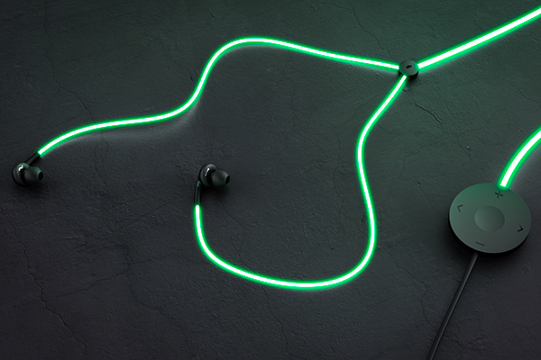 Glow headphones concept