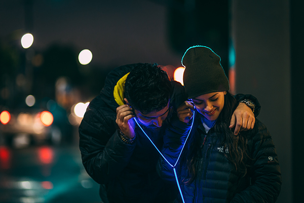 Glow headphones concept