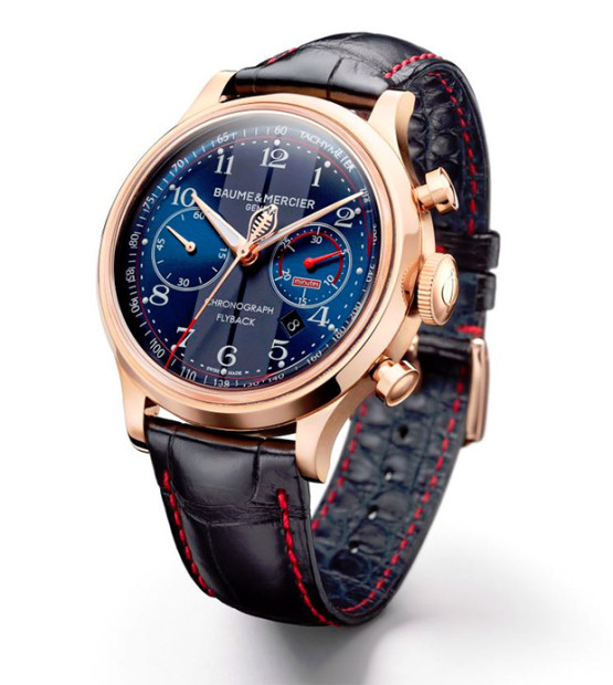 Beaume et Mercier Capeland Shelby Cobra 18k Red Gold Flyback Chronograph