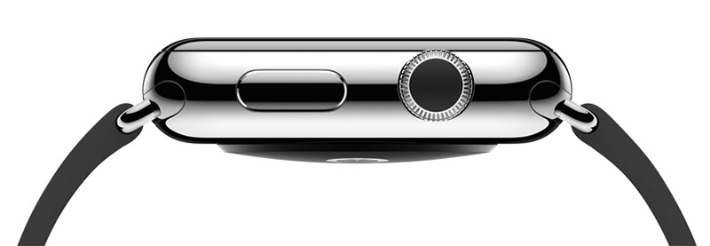 Side view of Apple Watch