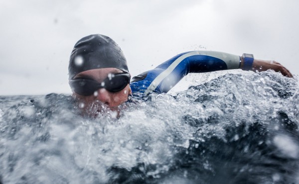 Polar V800 open water swimming