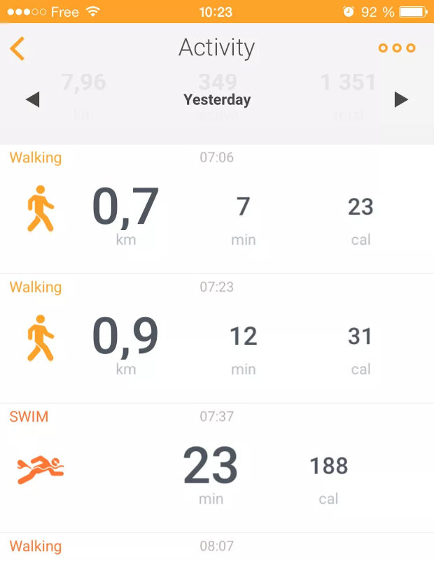 Withings Health Mate app