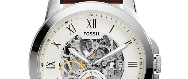 Fossil watch closeup