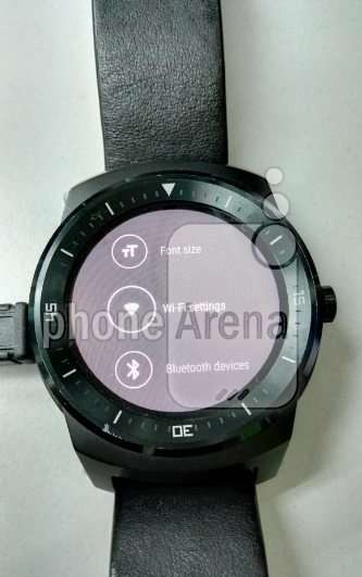 Wi-Fi settings option on LG G Watch R