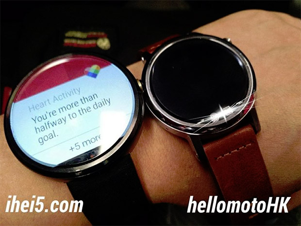 Rumoured Moto 360S next to original Moto 360