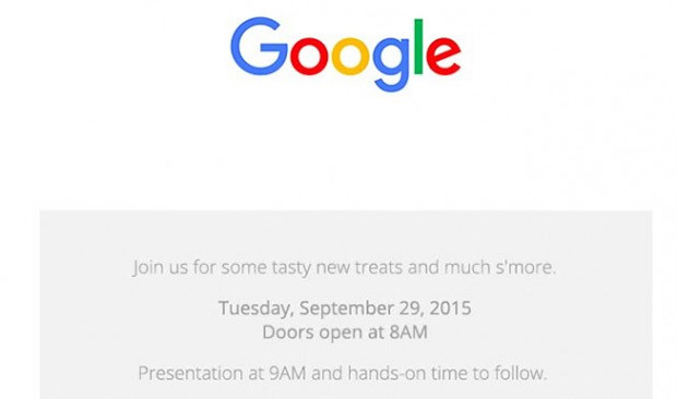 Google September 29 2015 press event