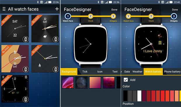 ASUS ZenWatch FaceDesigner