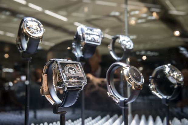 Watches on display for GPHG 2015