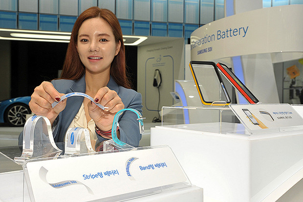 Samsung SDI band and stripe batteries