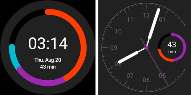 Google Fit watch faces
