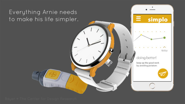 Simplo glucometer smartwatch concept