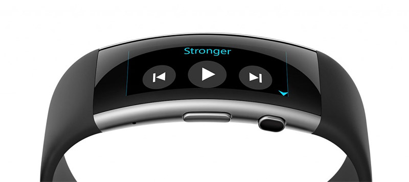 Microsoft Band music controls