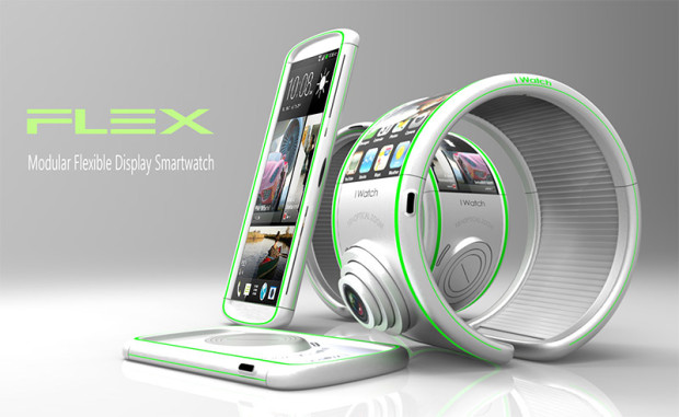 Flex fodular flexible smartwatch concept