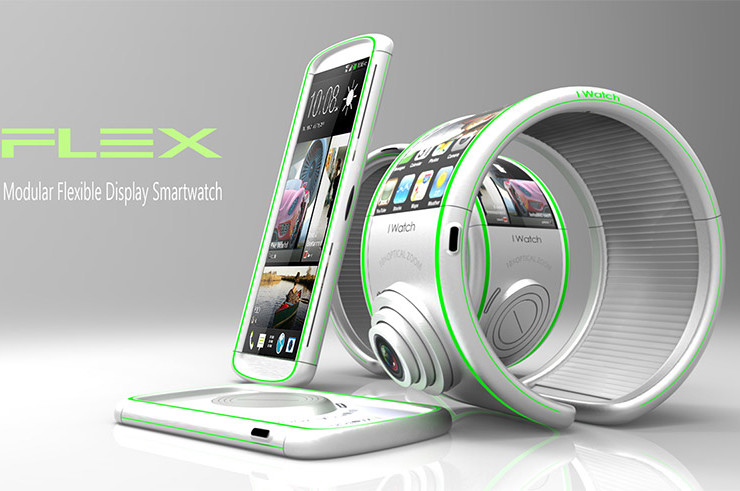 Flex fodular flexible smartwatch concept