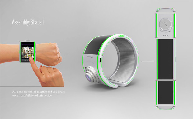 Flex fodular flexible smartwatch concept