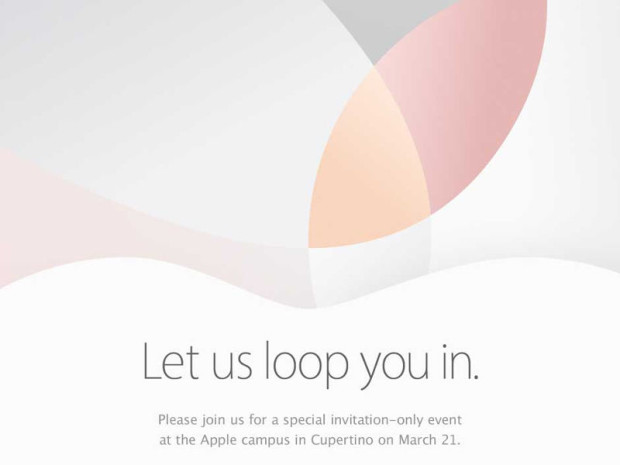 March 2016 Apple event invitation