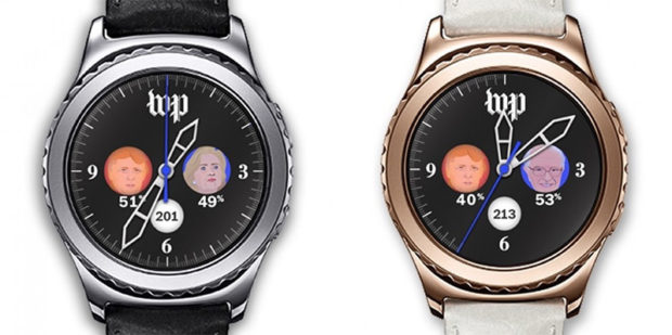 Washington Post face for Samsung Gear S2