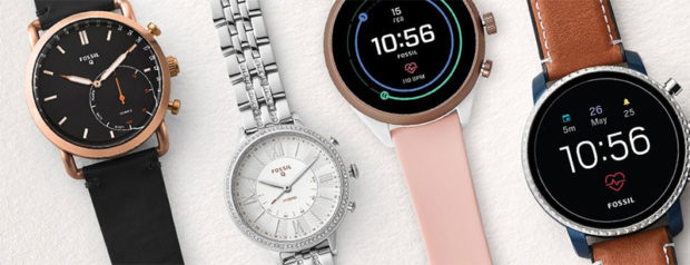 Fossil smartwatch lineup (2018)
